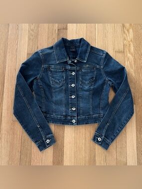 Vintage FUBU Jacket Women’s Medium Cropped Denim Jean The Collection Y2K 2000s